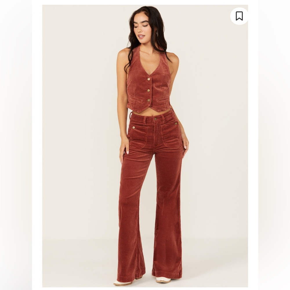 East Coast High Rise Corduroy Flare Pants